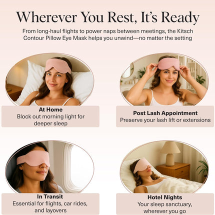 kitsch Blush Contour Pillow Eye Mask