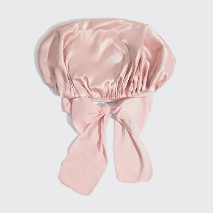 kitsch Blush Oversized Satin Bonnet