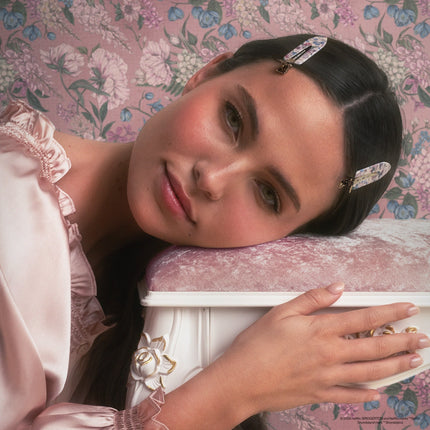 kitsch Bridgerton X Kitsch Creaseless Clips in Toile in Bloom