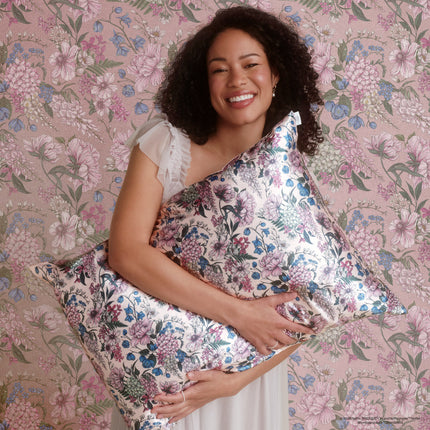 kitsch Bridgerton x Kitsch Satin Pillowcase in Wisteria