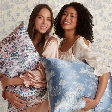 kitsch Bridgerton x Kitsch Satin Pillowcase in Wisteria
