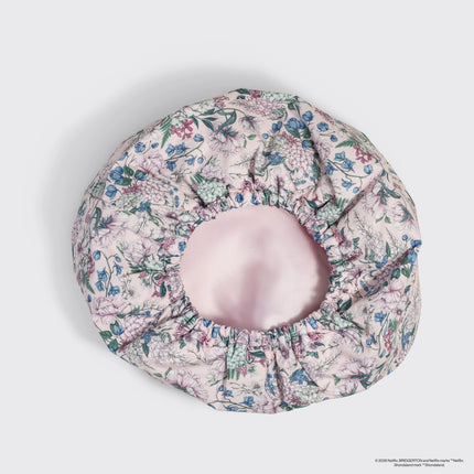 kitsch Bridgerton X Kitsch Satin-Lined Flexi Shower Cap in Wisteria