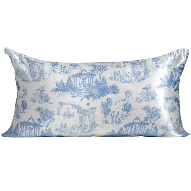 kitsch Bridgerton x Kitsch Satin Pillowcase in Garden Toile - King