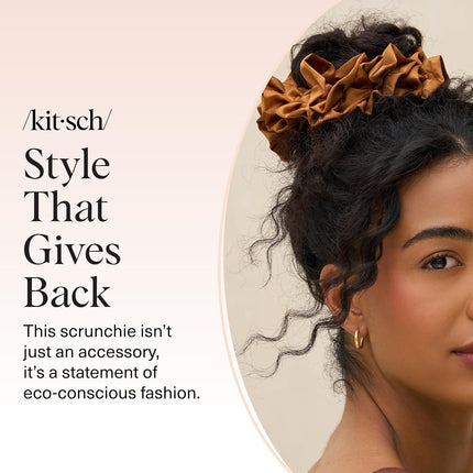 kitsch Camel Ruffle Scrunchie
