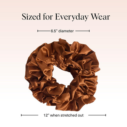 kitsch Camel Ruffle Scrunchie