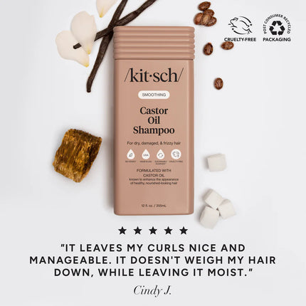 Kitsch Smoothing Caster Oil Shampoo 