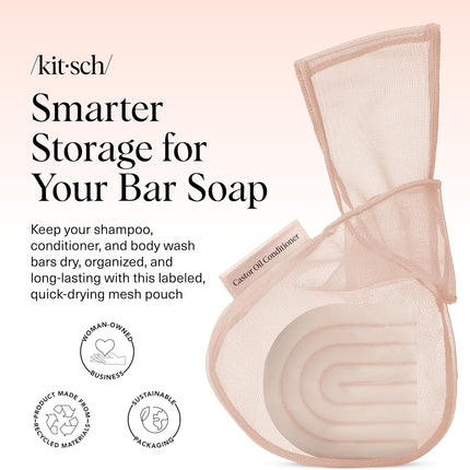 kitsch Castor Oil Conditioner Bar Saver Bag