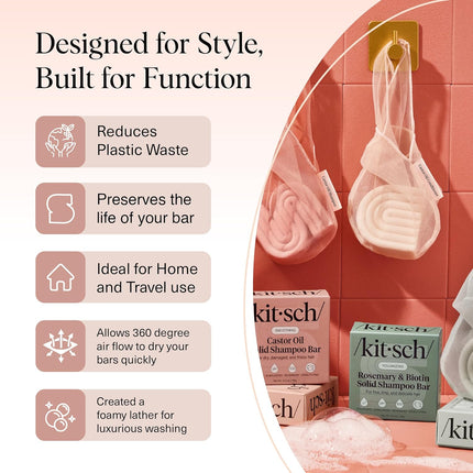 kitsch Castor Oil Conditioner Bar Saver Bag