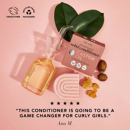 kitsch Castor Oil Shampoo and Conditioner Set for Dull & Dry Hair