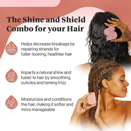 kitsch Castor Oil Shampoo and Conditioner Set for Dull & Dry Hair