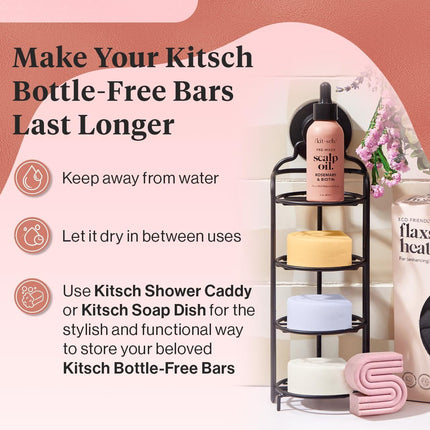 kitsch Castor Oil Shampoo and Conditioner Set for Dull & Dry Hair