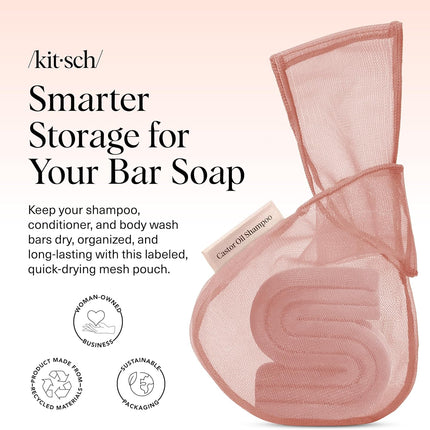 kitsch Castor Oil Shampoo Bar Saver Bag