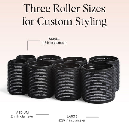 kitsch Ceramic Thermal Rollers 8pc Set