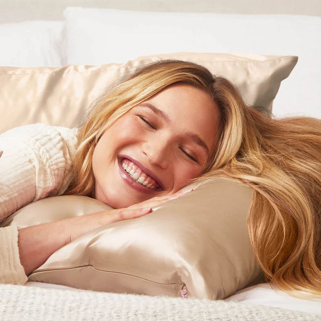 kitsch Champagne Satin Pillowcase - King