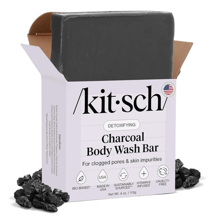 kitsch Charcoal Detoxifying Solid Body Wash