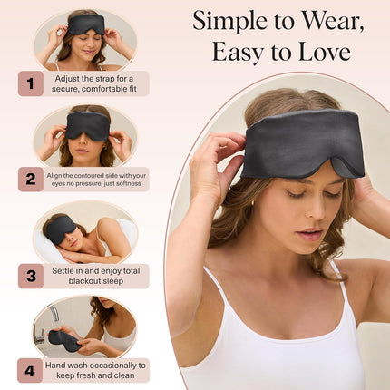 kitsch Charcoal Contour Pillow Eye Mask