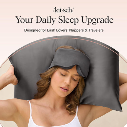 kitsch Charcoal Contour Pillow Eye Mask