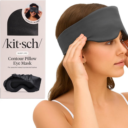 kitsch Charcoal Contour Pillow Eye Mask