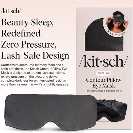 kitsch Charcoal Contour Pillow Eye Mask