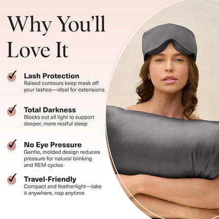 kitsch Charcoal Contour Pillow Eye Mask