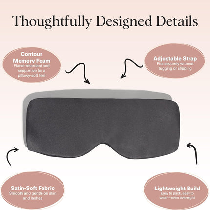 kitsch Charcoal Contour Pillow Eye Mask