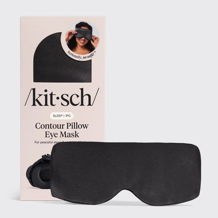kitsch Charcoal Contour Pillow Eye Mask
