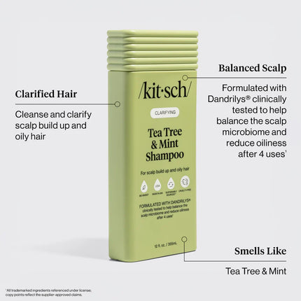 kitsch Clarifying Tea Tree & Mint Shampoo