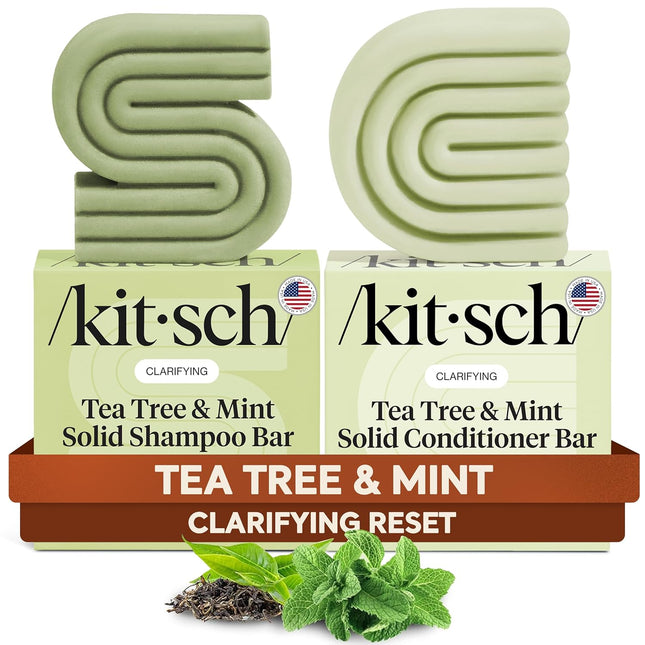 kitsch Tea Tree Shampoo and Conditioner Set – Anti Dandruff