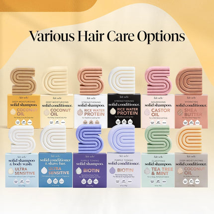 kitsch Coconut Oil Shampoo and Conditioner Set – Deep Moisturizing for Dry Damaged Hair