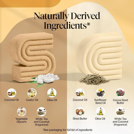 kitsch Coconut Oil Shampoo and Conditioner Set – Deep Moisturizing for Dry Damaged Hair