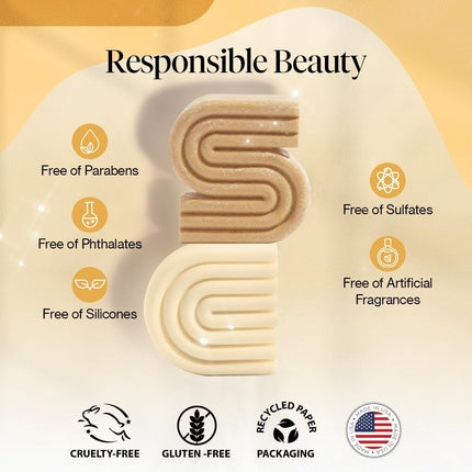 kitsch Coconut Oil Shampoo and Conditioner Set – Deep Moisturizing for Dry Damaged Hair