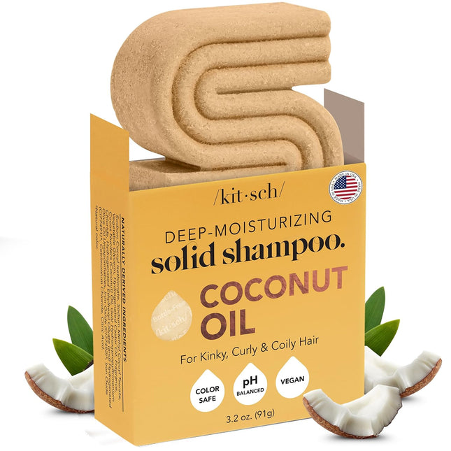 kitsch Coconut Oil Deep-Moisturizing Solid Shampoo Bar