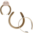 kitsch Cream & Camel Satin & Velvet Headbands