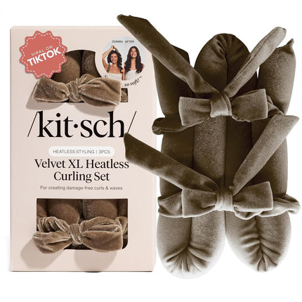kitsch Eucalyptus Velvet XL Heatless Curling Set