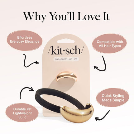 kitsch Gold Metal Cloud Cuff - Small