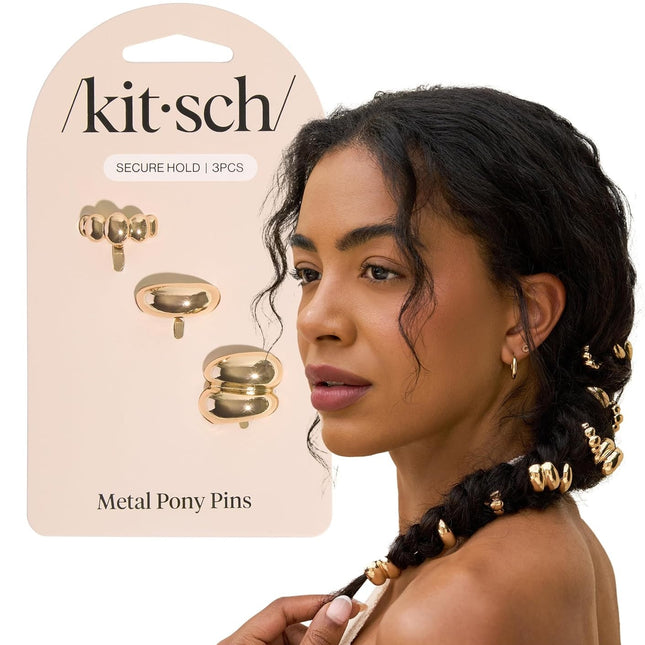 kitsch Gold Metal Pony Pins