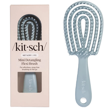 kitsch Haze Blue Detangling Flexi Brush - Mini