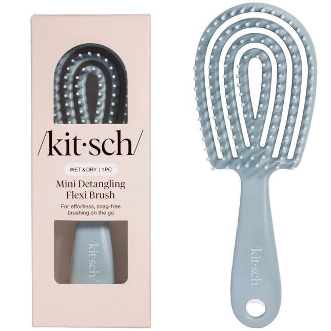 kitsch Haze Blue Detangling Flexi Brush - Mini