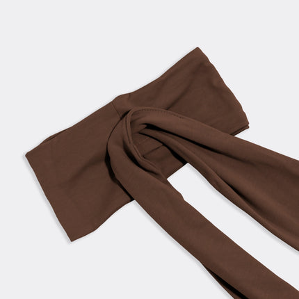 kitsch Chocolate Brown Set & Flow Active Curling Headband