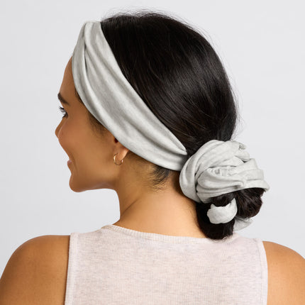 kitsch Heather Gray Set & Flow Active Curling Headband
