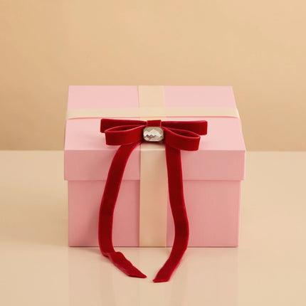 kitsch Velvet & Gemstone Bow Hair Clip