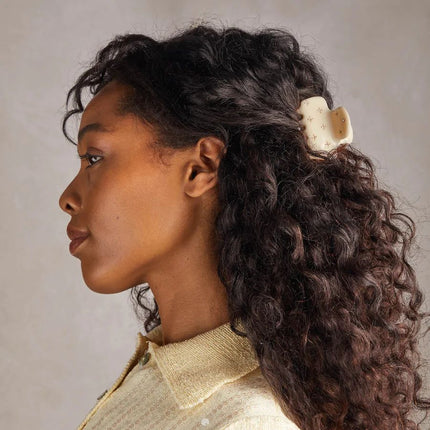 kitsch Ivory Rhinestone Cloud Claw Clip