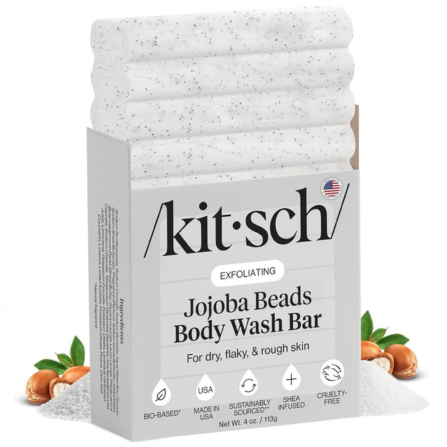 kitsch Jojoba Bead Exfoliating Body Wash Bar