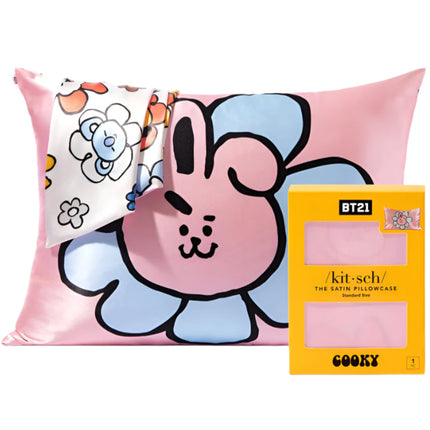 kitsch x BT21 Satin Pillowcase in COOKY - Standard