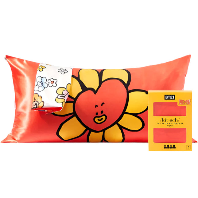 kitsch x BT21 Satin Pillowcase in TATA - King