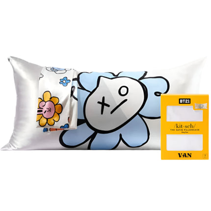 kitsch x BT21 Satin Pillowcase in VAN - King