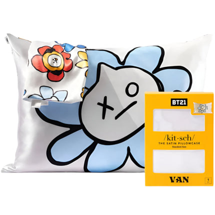 kitsch x BT21 Satin Pillowcase in VAN - Standard