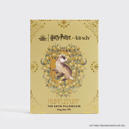 kitsch x Harry Potter Satin Pillowcase in Huflepuff - King
