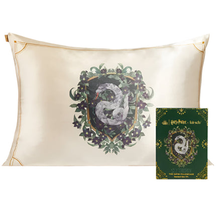 kitsch x Harry Potter Satin Pillowcase in Slytherin - Standard