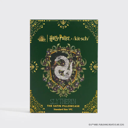 kitsch x Harry Potter Satin Pillowcase in Slytherin - Standard